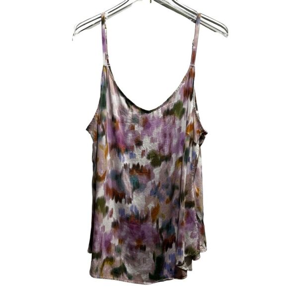 Torrid Ava White Floral Stretch Challis Cami Tank Top Size 2 - Picture 4 of 6